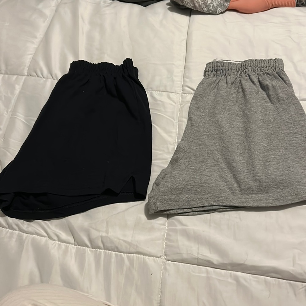 Grey/Black Athletic Shorts